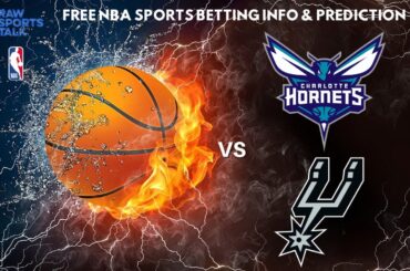 Charlotte Hornets VS San Antonio Spurs : NBA Betting Info For 1/19/24