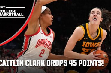 Caitlin Clark drops SEASON-HIGH 45 PTS as Iowa fall to Ohio State in OT | ESPN College Basketball