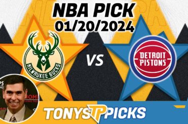 Milwaukee Bucks vs. Detroit Pistons 1/20/2024 FREE NBA Picks and Predictions on NBA Betting Tips