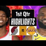 Los Angeles Lakers vs Portland Trail Blazers Full Highlights 1st QTR | Jan 21 | 2024 NBA Season