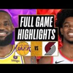 Los Angeles Lakers vs Portland Trail Blazers FULL GAME  Highlights | Jan 21 | 2024 NBA Season