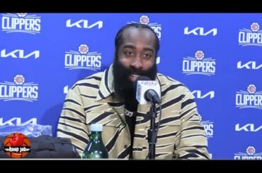 James Harden Reacts To The Clippers 125-114 Win Over The Brooklyn Nets. HoopJab NBA