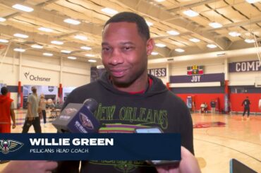 Willie Green talks getting Zion Williamson involved early | New Orleans Pelicans Practice 1/22/24