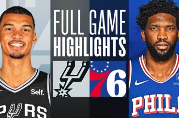 SPURS at 76ERS | FULL GAME HIGHLIGHTS | January 22, 2024