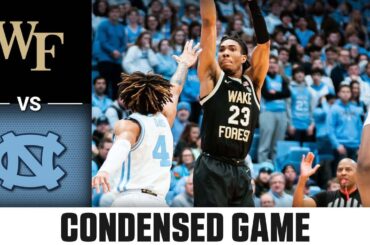 Wake Forest vs. North Carolina Condensed Game | 2023-24 ACC Men’s Basketball