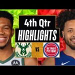 Milwaukee Bucks vs Detroit Pistons Full Highlights 4th QTR | Jan 22 | 2024 NBA Season