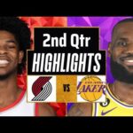 Los Angeles Lakers vs Portland Trail Blazers Full Highlights 2nd QTR | Jan 21 | 2024 NBA Season