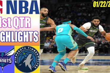 Charlotte Hornets vs Minnesota Timberwolves 1st QTR Highlights 01/22/24 | NBA Highlights 2024