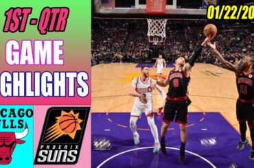 Chicago Bulls vs Phoenix Suns Game Highlights 1st QTR Jan 22, 2024 | NBA Highlights 2024