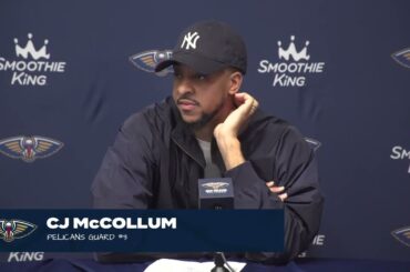 CJ McCollum talks Game-High 33 in Win | Pelicans-Jazz Postgame 1/23/2024