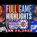 Sacramento Kings vs Los Angeles Clippers FULLGAME Qtr JAN 23, 2024 Highlights | NBA Season