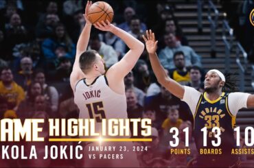 Nikola Jokić Full Game Highlights vs. Pacers 🎥