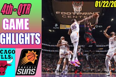 Phoenix Suns vs Chicago Bulls Game Highlights 4th QTR Jan 22, 2024 | NBA Highlights 2024