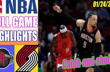 Portland Trail Blazers vs Houston Rockets Full Game Highlights Jan 24, 2024 | NBA Highlights 2024