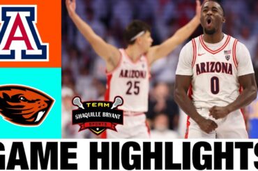 #9 Arizona vs Oregon State Highlights | NCAA Men's Basketball | 2024 College Basketball