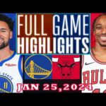 Golden State Warriors vs Chicago Bulls FULLGAME Qtr JAN 25, 2024 Highlights | NBA Season