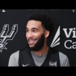 2023-24 San Antonio Spurs Season | Julian Champagnie Shootaround vs Portland 1.26.2024