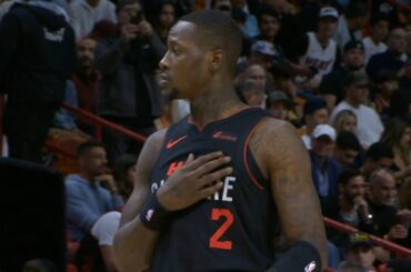 Terry Rozier gets huge ovation as he checks in for Heat debut and scores first bucket