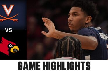 Virginia vs. Louisville Game Highlights | 2023-24 ACC Men’s Basketball