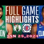 Boston Celtics vs LA Clippers  FULLGAME Qtr JAN 27, 2024 Highlights | NBA Season