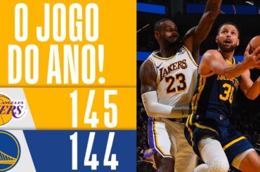 LeBron e Curry dão SHOW e Lakers vencem os Warriors em jogo de DUAS PRORROGAÇÕES!