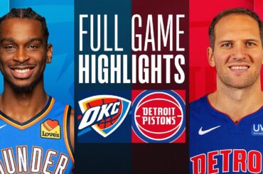 THUNDER at PISTONS | FULL GAME HIGHLIGHTS | January 28, 2024