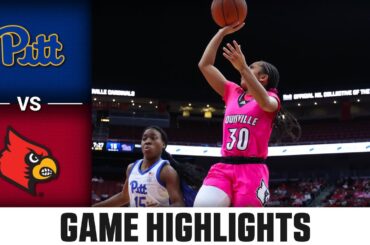 Pitt vs. Louisville Game Highlights | 2023-24 ACC Women's Basketball