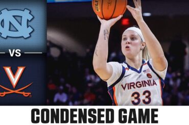 North Carolina vs. Virginia Condensed Game | 2023-24 ACC Women’s Basketball