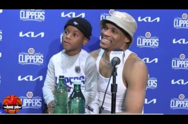 Russell Westbrook Reacts To The Clippers 125-114 Win Over The Nets. HoopJab NBA