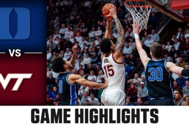 Duke vs. Virginia Tech Game Highlights | 2023-24 ACC Men’s Basketball