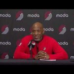 Chauncey Billups Postgame Interview | Portland Trail Blazers 130, Philadelphia 76ers 104