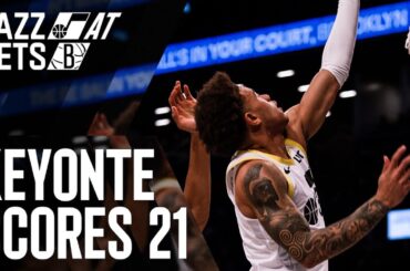 Keyonte George goes for 21 vs Nets | UTAH JAZZ