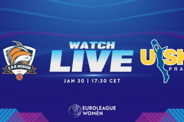 LIVE - Cukurova Basketbol Mersin v ZVVZ USK Praha | EuroLeague Women 2023-24