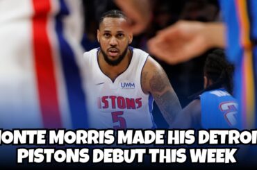 Monte Morris made his Detroit Pistons debut what I noticed Immediately
