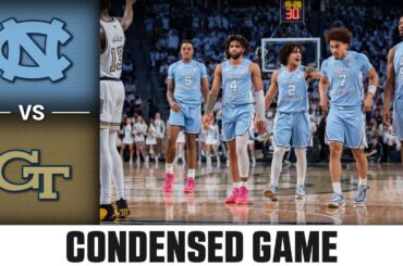 North Carolina vs. Georgia Tech Game Highlights | 2023-24 ACC Men’s Basketball