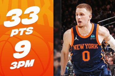 Donte DiVincenzo COULDN'T MISS AT MSG! - 33 PTS (9 Threes) 🔥| January 30, 2024