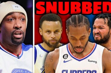 Gilbert Arenas WALKS OFF SET Reacting To NBA All Star Snubs