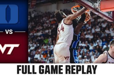 Duke vs. Virginia Tech Full Game Replay | 2023-24 ACC Men’s Basketball