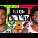 Milwaukee Bucks vs Portland Trail Blazers Full Highlights 1st Qtr | Jan 31 | 2024 NBA Regular Season