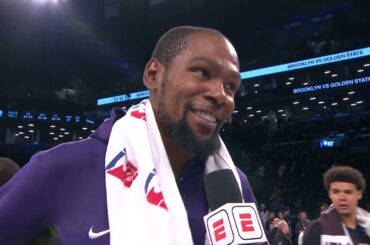 Kevin Durant talks return to Brooklyn, postgame interview