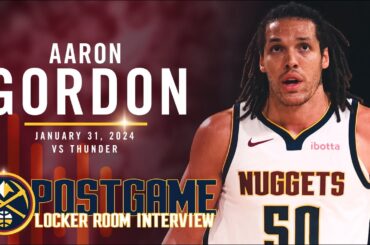 Aaron Gordon Post Game Locker Room Interview vs. Thunder 🎙