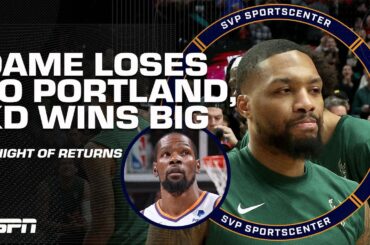 Dame BESTED in Portland + KD DOMINATES in Brooklyn 🔥 A night of BIG RETURNS in the NBA | SC with SVP