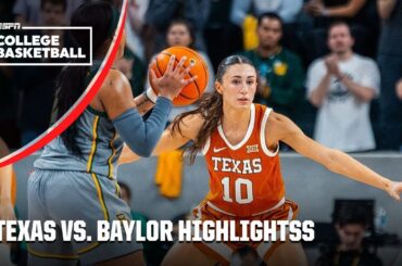 TEXAS SHOWDOWN 🔥 Texas Longhorns vs. Baylor Bears | Full Game Highlights | ESPN College Basketball