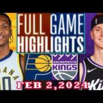 Indiana Pacers vs Sacramento Kings FULLGAME Qtr Feb 02, 2024 Highlights | NBA Season