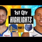 Golden State Warriors vs Memphis Grizzlies 1st QTR - PART 2 Highlights | Feb 2 | 2024 NBA Season