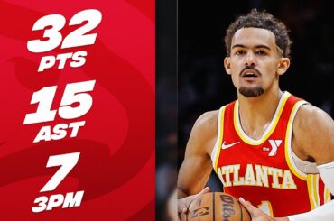 Trae Young Drops 32-PT Double-Double In Hawks W! 🔥| February 2, 2024