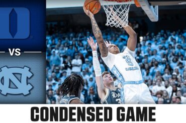 Duke vs. North Carolina Condensed Game | 2023-24 ACC Men’s Basketball