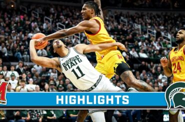 Maryland at Michigan State | Highlights | Big Ten Men's Basketball | 2/3/2024