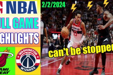 Miami Heat vs Washington Wizards [FULL GAME] QTR (Feb 02, 2024) | NBA Highlights 2024