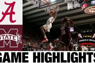 #24 Alabama vs Mississippi State Highlights | NCAA Men's Basketball | 2024 College Basketball